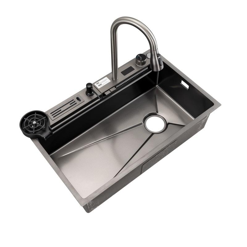 Piano Keys Waterfall Module Nano-Coating Kitchen Sink